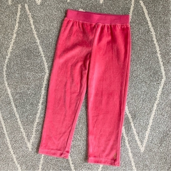 Juicy Couture Hot Pink Velvet Pants Size 4 - Picture 1 of 4